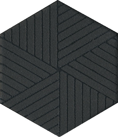 Керамический декор 6x5,2x0,69 Агуста черный матовый OS\B241\63001