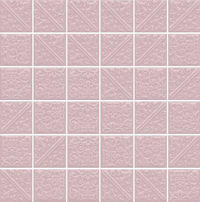 Мозаика 30,1x30,1 Ла-Виллет розовый светлый 21027