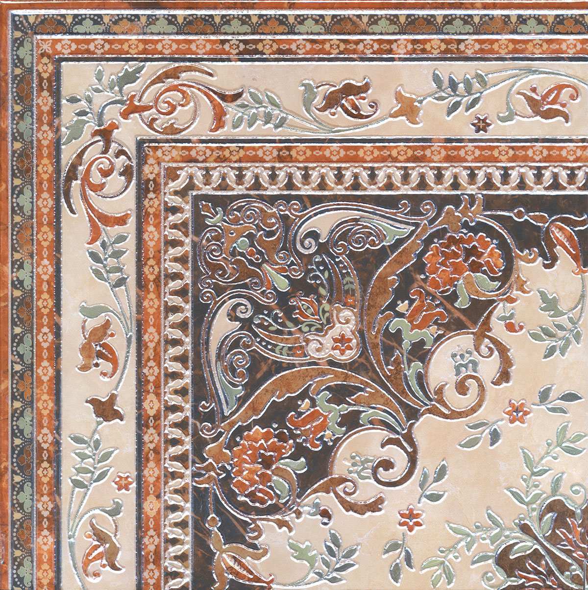 Декор Мраморный дворец ковер угол 40,2x40,2 HGD/A174/SG1550L