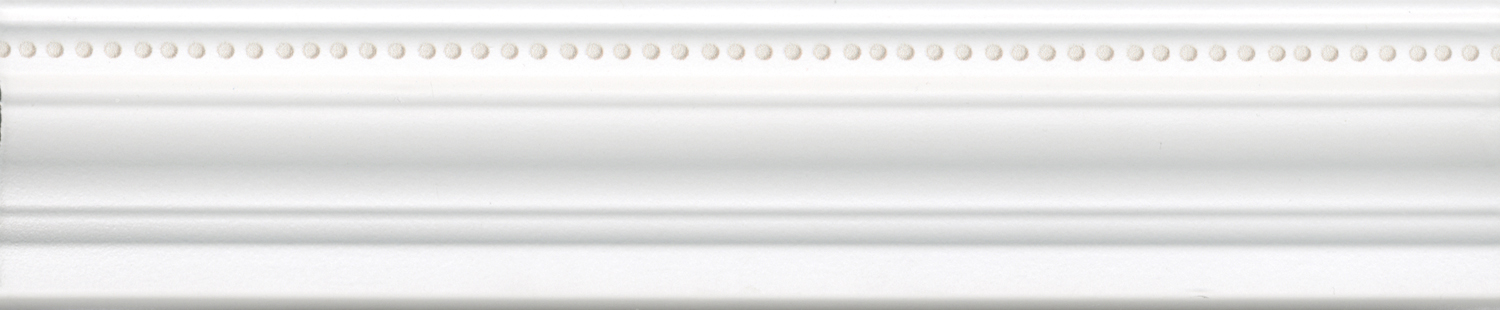 Бордюр Багет Фару белый матовый обрезной 25x5,5 BLC025R