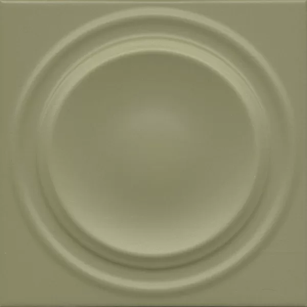 Декор 20x20 Аква Альта 2 зелёный матовый структура OBE005