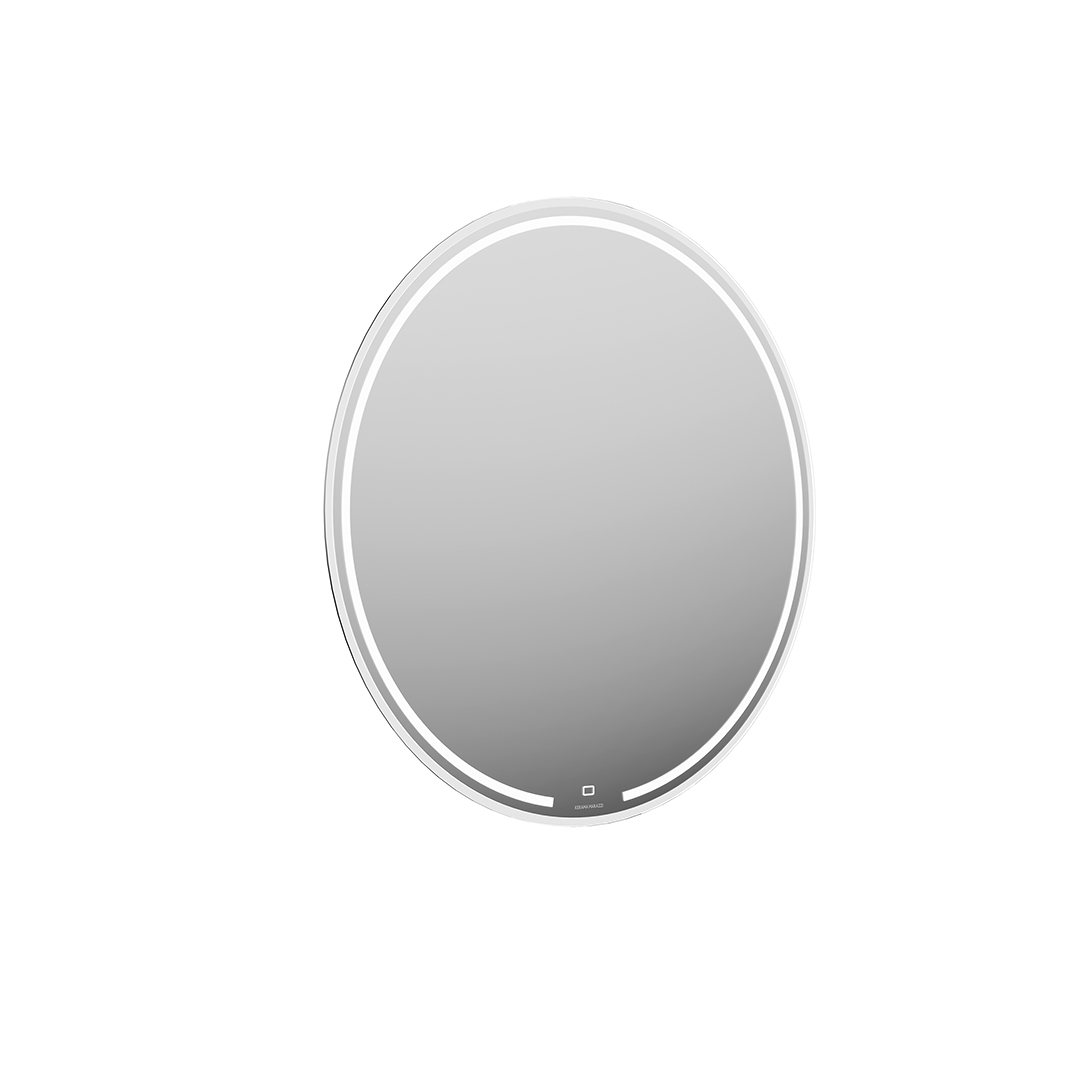 Зеркало MIO круглое с диммером 70, белое MIO.mi.70D/WHT