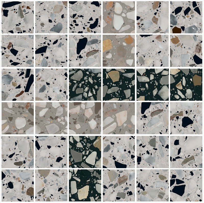Керамический декор мозаичный (гранит) 30x30x0,9 Бричиола 1 лаппатированный  SG6531\MM